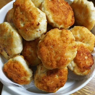 鶏ミンチとマッシュポテトでチキンナゲット風